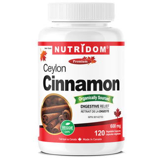 Nutridom premium - Ceylon cinnamon 600 mg - 120 vcaps