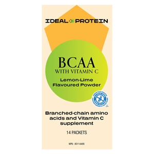 Ideal protein - branched chain amino acids with vitamin c - lemon-lime powder - 14 packets