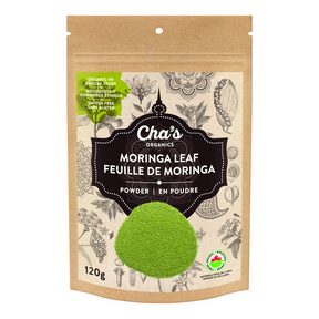 Cha's organics - moringa leaf, powder 6 x 120 g