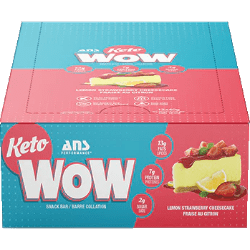 Ans performance - ketowow bar lemon strawberry cheesecake 12 x 40 g