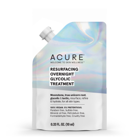 Acure - resurfacing overnight glycolic treatment 10 ml