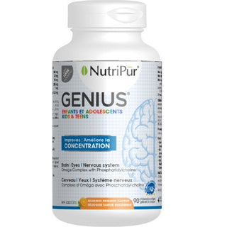 Nutripur - Genius kids-Teens chewable, orange - 90 sgels