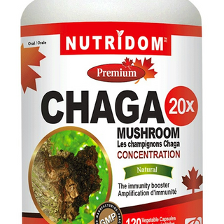 Nutridom - Chaga mushroom 20x, 500 mg - 120 vcaps
