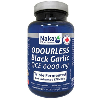 Naka - Platinum odourless black garlic - 
75 vcaps