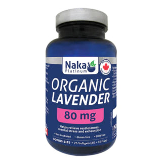 Naka - platinum organic lavender 80mg - 75 sgels