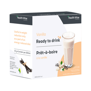 Health wise - ready-to-drink vanilla shake 6 x 250ml