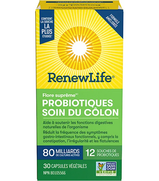 Renew life - probiotic supreme flora colon care 80 billion - 30 vcaps