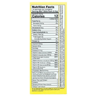 Health wise - meta fuel berry thermogenic antioxidant multivitamin herbal food 14 stick