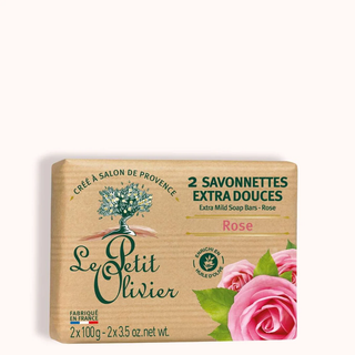 Le petit olivier - Extra mild soap bars : rose - 2 x 100g