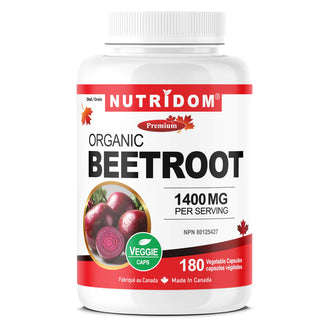Nutridom - Organic beetroot 1400 mg  - 180 vcaps