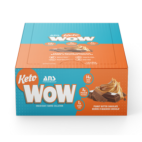 Ans performance - ketowow bar peanut butter chocolate 12 x 40 g