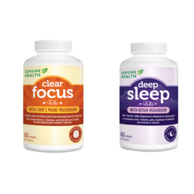 Genuine health - sleep and focus bundle 60 + 60 caps