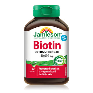 Jamieson - Biotin (10,000 mcg) ultra strength - 45 sgels