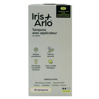 Iris + arlo - Regular tampon with applicator - Box of 16
