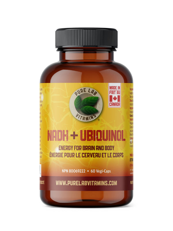 Pure lab vitamins NADH + Ubiquinol, 10 mg + 40 mg · 60 vegetable capsules