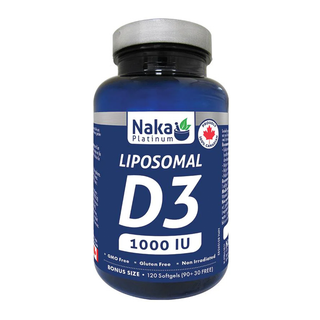 Naka - Platinum liposomal d3 (1000iu) - 120 sgels