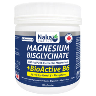 Naka - platinum magnesium bisglycinate + bioactive b6 - 100g