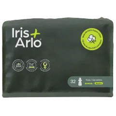 Iris + arlo - Super plus sanitary pads resealable bag - Bag of 32