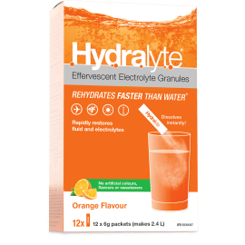 Hydralyte - electrolyte granules- orange 12 ct