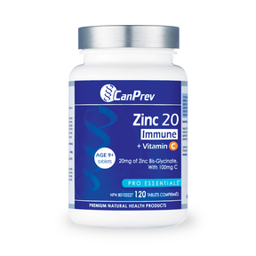Canprev - zinc 20 immune + vitamin c 120 vcaps