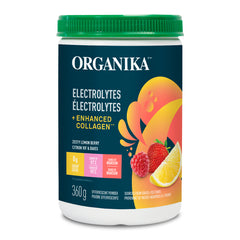 Organika - Electrolytes + enhanced collagen : zesty lemon berry - 360g