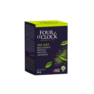 Four o clock - green tea japanese sencha matcha org. - 16 tea bags