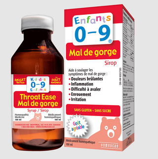 Kids 0-9 throat ease syrup- 100 ml