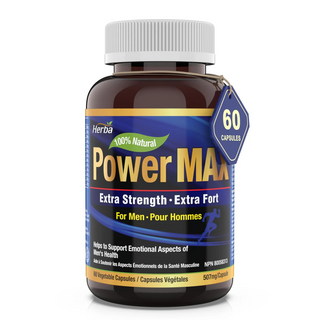 Herba - power max men 507mg extra strength - 60 vcaps