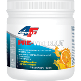 4everfit - pre-workout : citrus mango blast - 213g