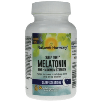 Nature's harmony - sleep tight melatonin 9mg - 60 tablets