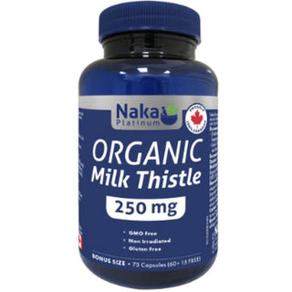 Naka - Platinum organic milk thistle 250mg - 75 vcaps