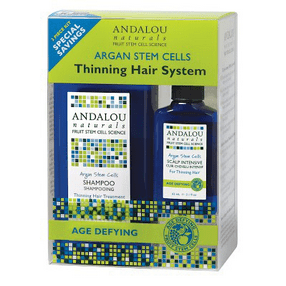 Andalou naturals - argan stem cell thinning hair system age defying - 3 pack