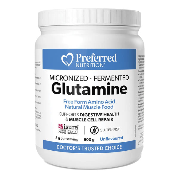 Preferred nutrition Micronized Fermented Glutamine, 600g Powder