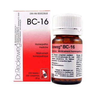 Dr. reckeweg - bc-16 20g - 200 tabs