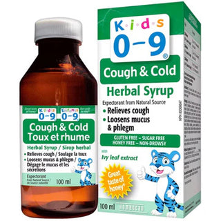 Homeocan - Kids 0-9, herbal syrup cough & cold : honey - 100 ml