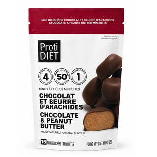 Proti diet - Chocolate & peanut butter mini bites - 210 g