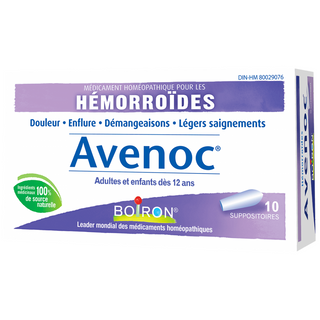 Avenoc - Suppositoire pour Hémorroïdes -Boiron -Gagné en Santé