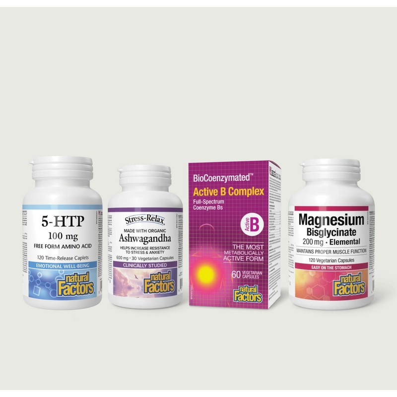 "Win the Night" Stack - The Natural Factors Sleep & Stress Bundle