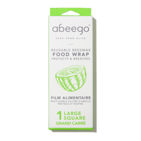 Abeego - large square (1) beeswax wrap 8 x 1ct
