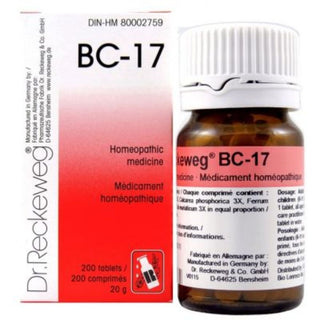 Dr. reckeweg - bc-17 20g - 200 tabs