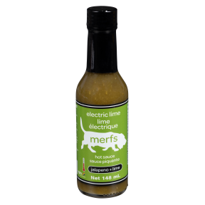 Merfs hot sauce - electric lime hot sauce 12 x 148 ml