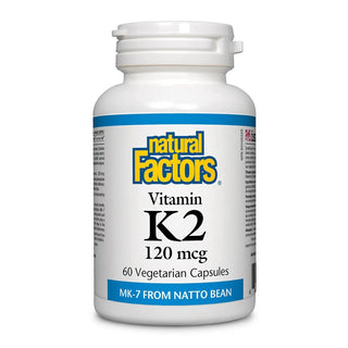 Natural factors - Vitamin k2 120mcg - 60 vcaps