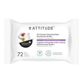 Attitude - all-purpose disinfectant wipes 99.9 - 72 ct