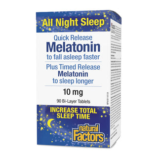 Natural factors - Melatonin 10mg quick release - 90 tabs