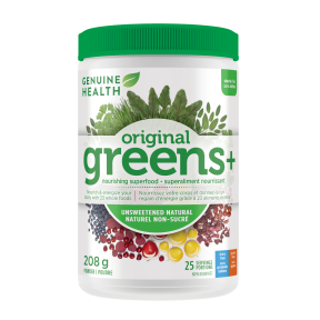 Genuine health - greens+ original unsweetened 208 g