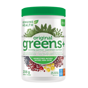 Genuine health - Greens+ original natural unsweetened - 208 g