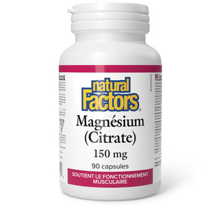 Natural factors - Magnesium citrate 150mg - 90 caps