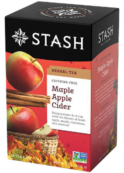 Stash - maple apple cider (herbal tea caffeine free)   - 18 bags