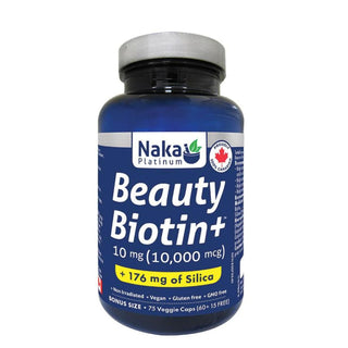 Naka - platinum beauty biotin + silica - 75 vcaps