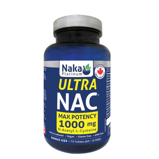 Naka - Platinum ultra nac 1000mg - 75 tabs
